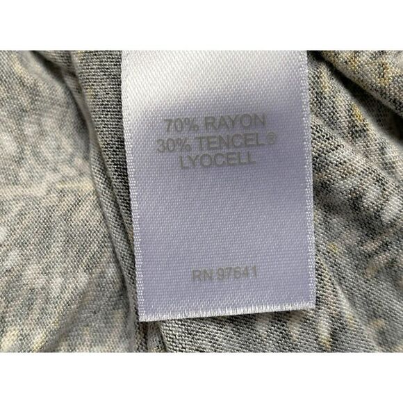 J. Jill Bordeaux Fan Geo Border Print Knit Pullover Tunic Top Sz L - Picture 10 of 10